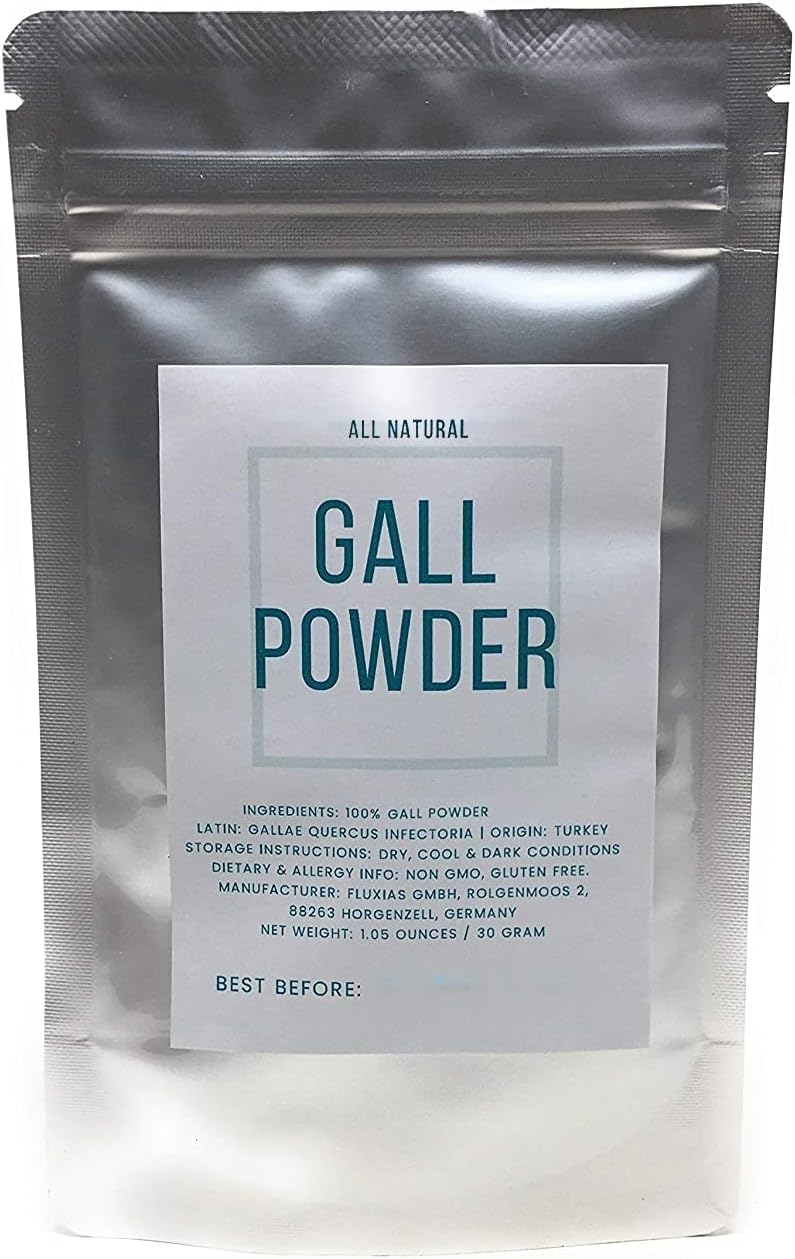 Buy Gall Powder From Oak Trees - Natural Textile Dye - Dried & Natural Quercus Infectoria - Net Weight: 1.05Oz/30G - Also Known As Spangle, Gallnut, Nutgall, Oak Apple And Oak Gall: Herbal -  Free Delivery Possible On Eligible Purchases