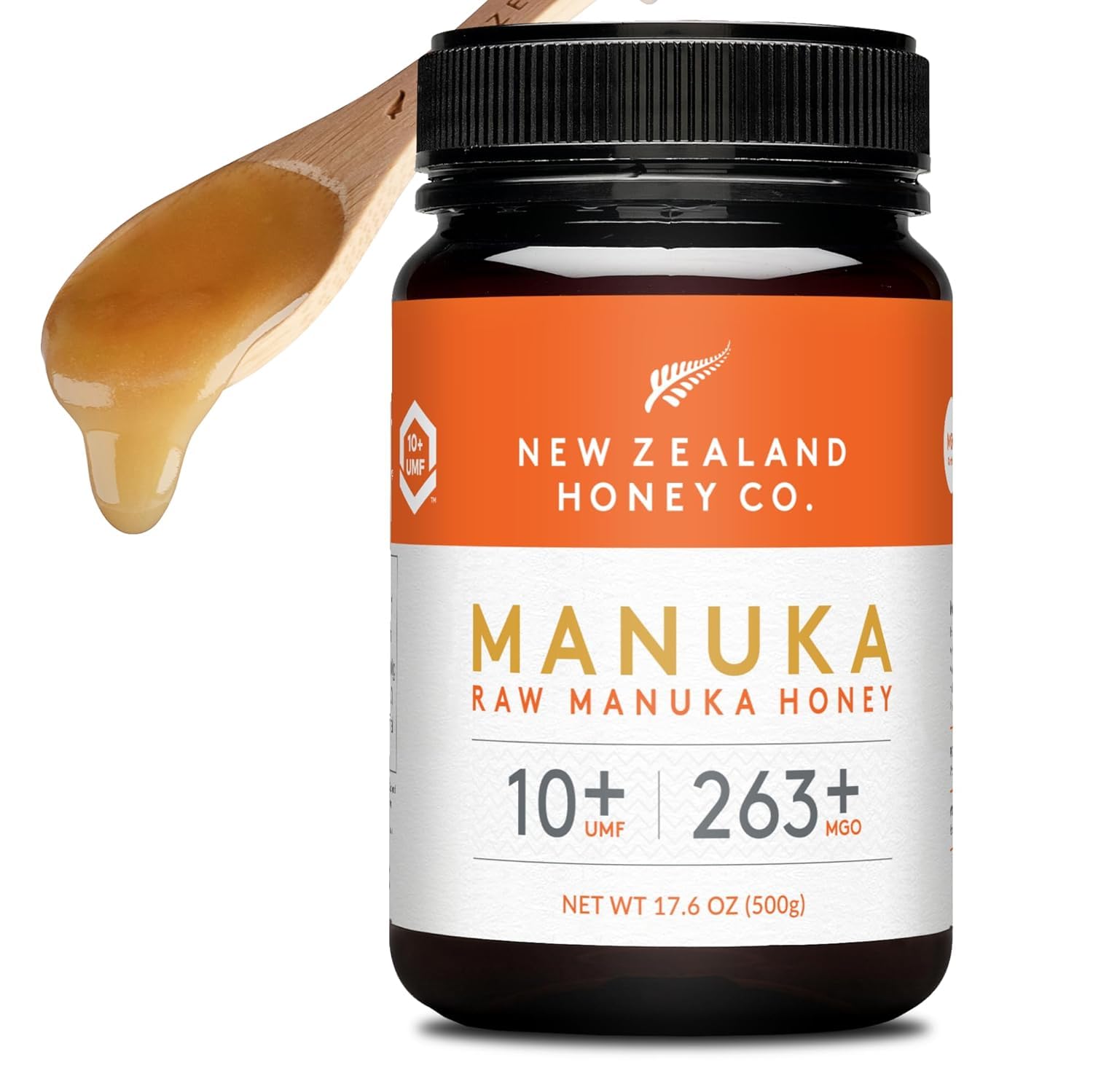 New Zealand Honey Co. Raw Manuka Honey Umf 10+ | Mgo 263+, 8.8Oz / 250G | Organic Medical Grade Manuka Honey For Daily Wellness, Skin Care & Dogs