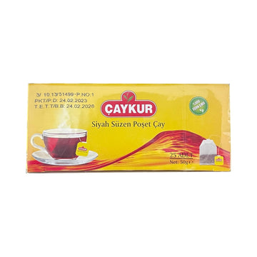 Turkish Black Tea Bags Çaykur- 2 Package / Total 50 Bags