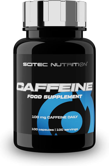 Scitec Nutrition Caffeine, Caffeine Anhydrous Containing Food Supplement Capsules, 100 Capsules