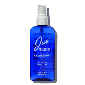 Jao Brand Refresher | Multipurpose Travel Hand Sanitizer, Face Moisturizer, Toner For Face, & Aftershave | Skin Care Travel Essentials | Plant-Based | No Parabens, No Sulphates | 4 Oz