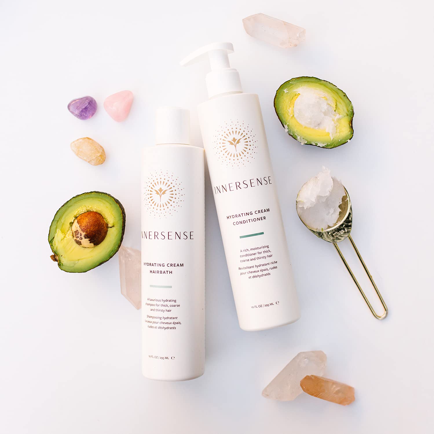 INNERSENSE Organic Beauty - Natural Hydrate Trio With Hydrating Mask | Non-Toxic, Cruelty-Free, Clean Haircare (Perfect For Dry, Coarse + Thirsty Hair) : Beauty & Personal Care