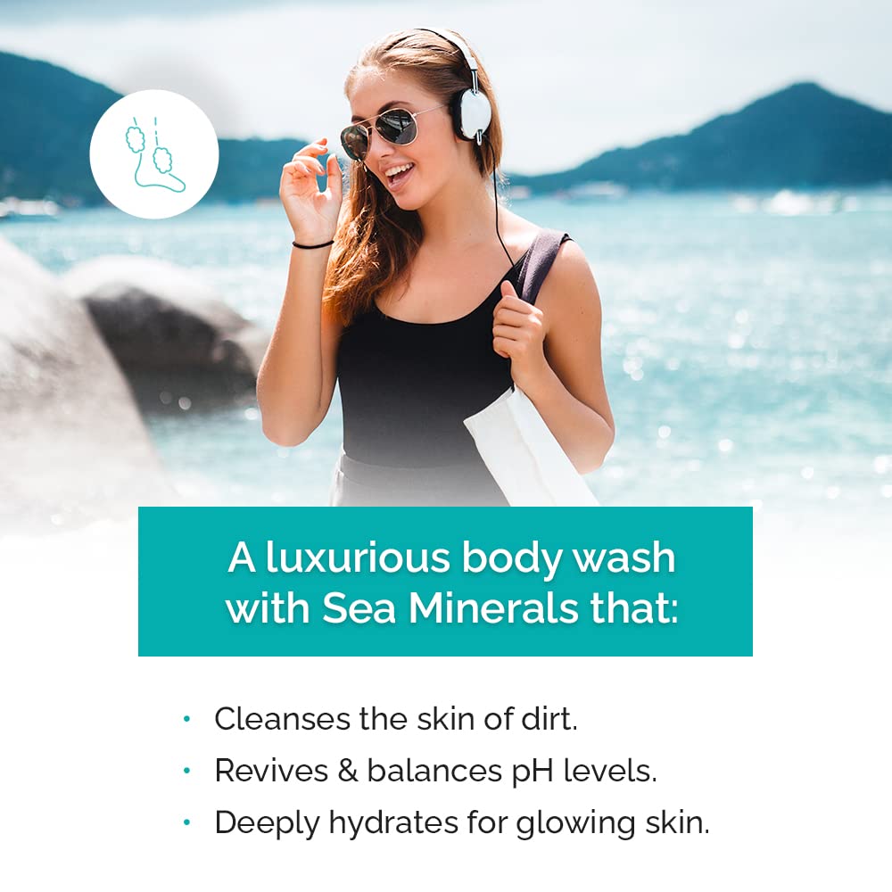 Moisturizing & Healing Body Wash With Sea Kelp & Aloe Vera – Hydrating Cleanser For Dry Skin – Vitamin-Enriched Shower Gel – 33.8 Fl Oz : Beauty & Personal Care