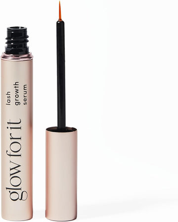 Glow For It - Lash Growth Serum | Enhances Eyelash Length & Volume | Water Based Serum | Natural & Cruelty-Free Formula With Biotin, Peptides & Natural Extracts | 3Ml
