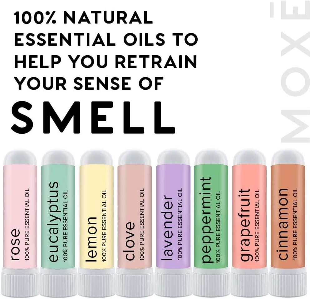 MOX? Smell Training Kit, Made in USA, 8 Essential Oils, Olfactory Regeneration, Helps Restore Sense of Smell, Natural Therapy for Smell Loss (Phase 1 & Phase 2 Bundle) : Health & Household