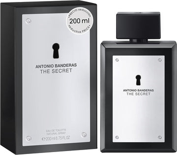 Banderas Perfumes - The Secret - Eau De Toilette For Men - Long Lasting - Elegant, Dynamic And Masculine Fragance - Fruity And Leather Notes - Ideal For Day Wear - 200Ml