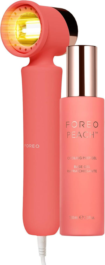 Foreo Peach 2 Ipl Hair Removal Device + Calming & Hydrating Ipl Peach Cooling Prep Gel - Permanent Removal - Laser Removal For Body & Face - Skin Cooling Technology & Silicone Shield