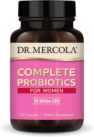 Dr Mercola Complete Probiotics for Women, 70 Billion CFU, 30 Capsules