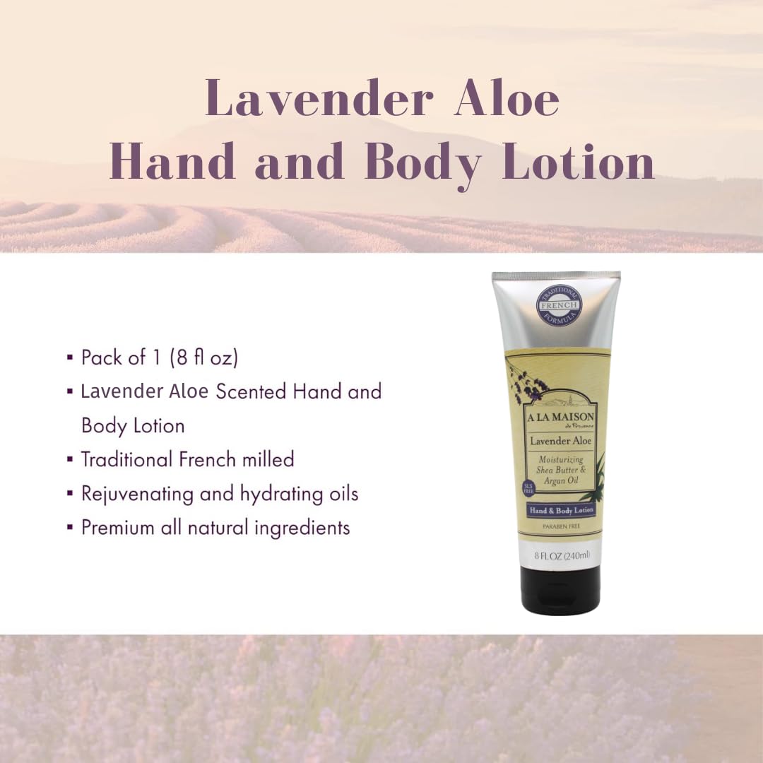 A LA MAISON Lavender Aloe Hand and Body Lotion 240 ml / 8 oz : Baby