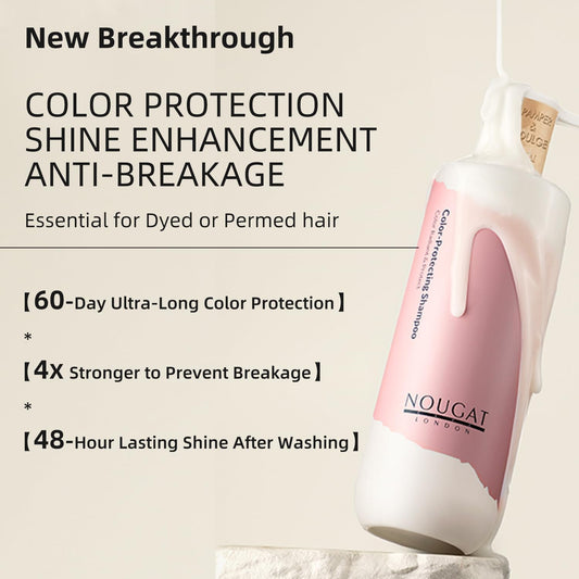 Nougat London Color-Protecting Shampoo, Clean, Repair & Color-Lock 3-In1, Sls/Paraben Free, Deep Moisturizing, Uv Protection, Scalp Health,Color Protection For All Hair Type