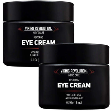 Natural Eye Cream For Men - Mens Eye Cream For Anti Aging, Dark Circle Under Eye Treatment.- Men'S Eye Moisturizer Wrinkle Cream - Helps Reduce Puffiness, Under Eye Bags And Crowsfeet 2 Pack