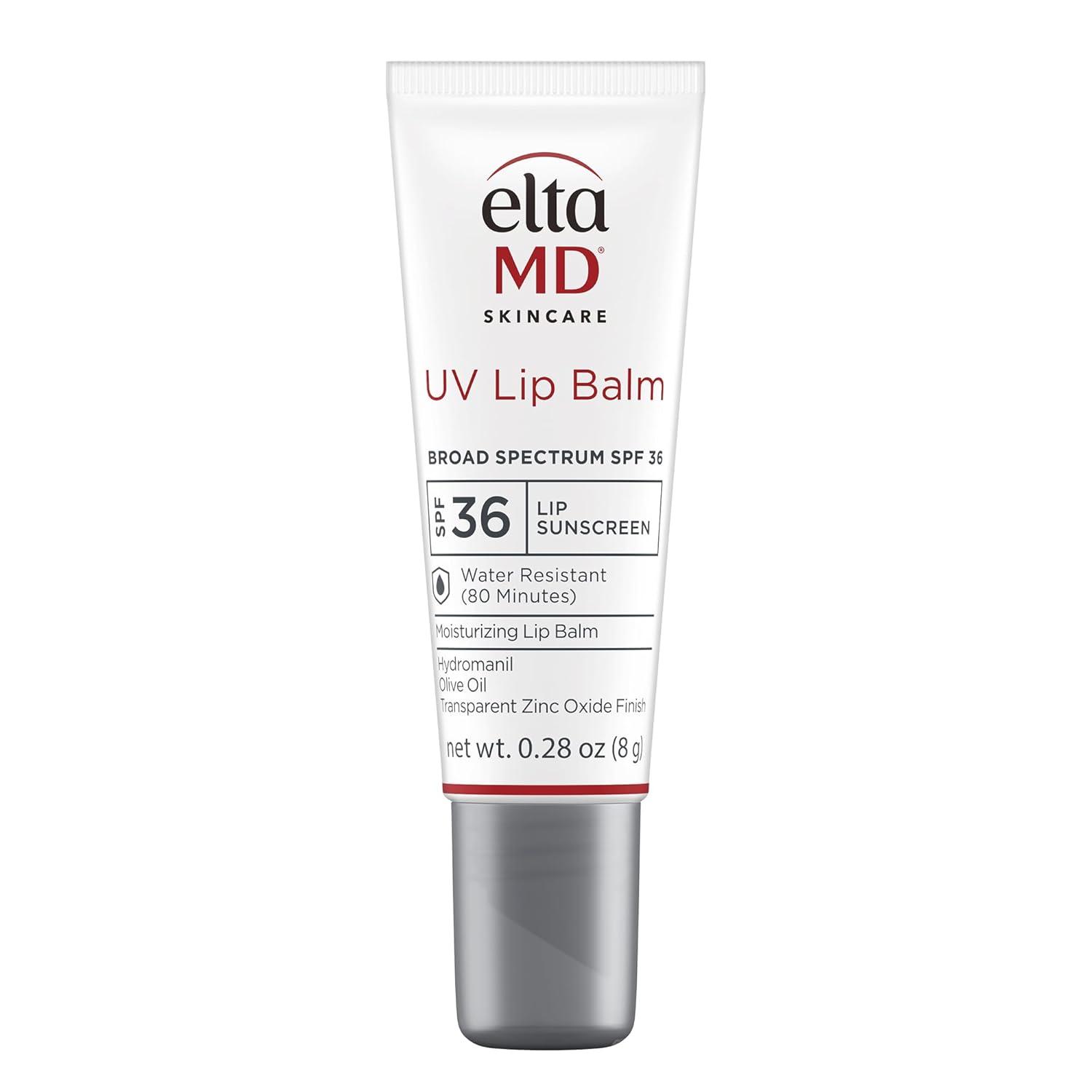 Eltamd Uv Lip Balm Sunscreen, Moisturizes And Protects Dry Cracked Lips, Water Resistant Up To 80 Minutes, Transparent Zinc Oxide Sunscreen