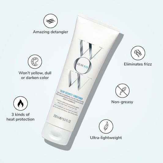 Color Wow Color Security Conditioner For Fine To Normal Hair – Weightless Hydration For Fine, Thin, Fragile Hair | Detangles, Nourishes + Adds Shine With Argan Oil | Color Safe | Heat Protection
