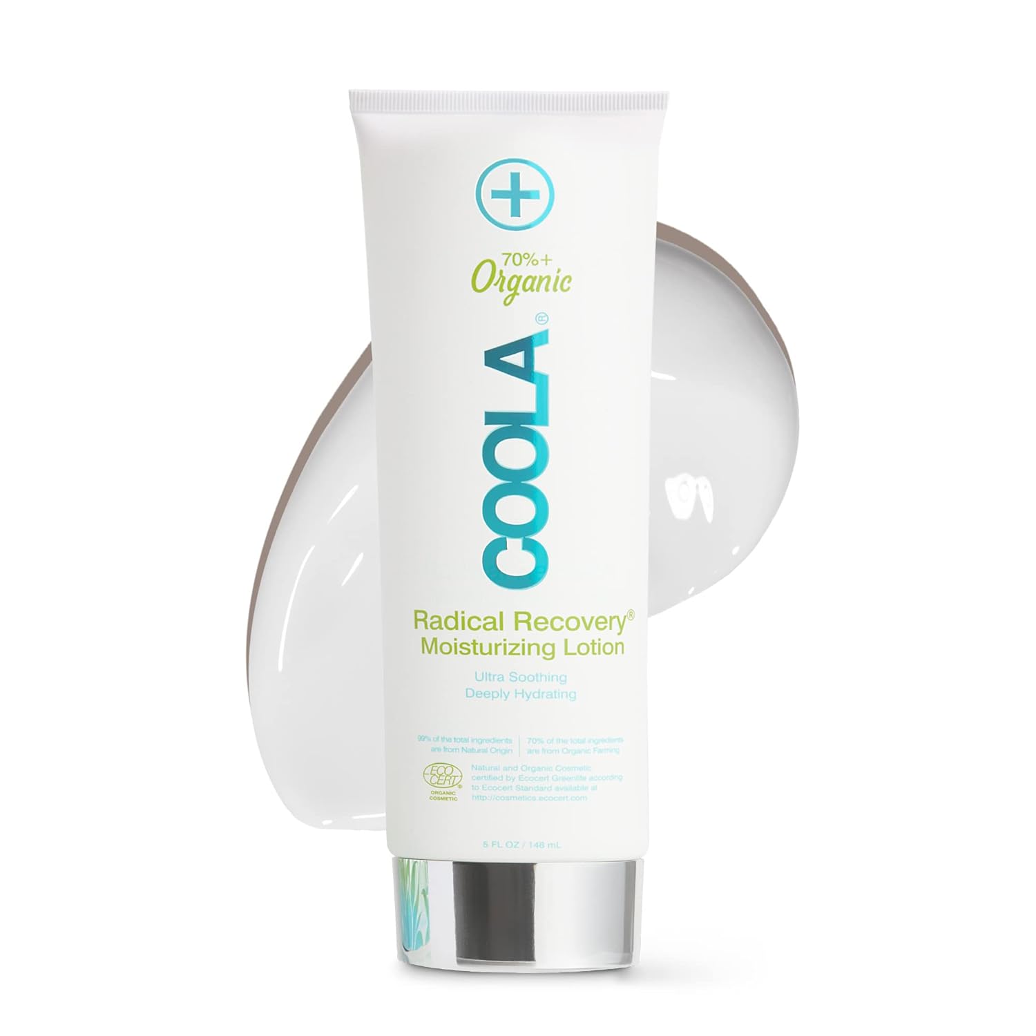 Coola Organic Radical Recovery After Sun Body Lotion, Includes Aloe Vera, Agave And Lavender Oil For Sunburn Relief, 5 Fl Oz