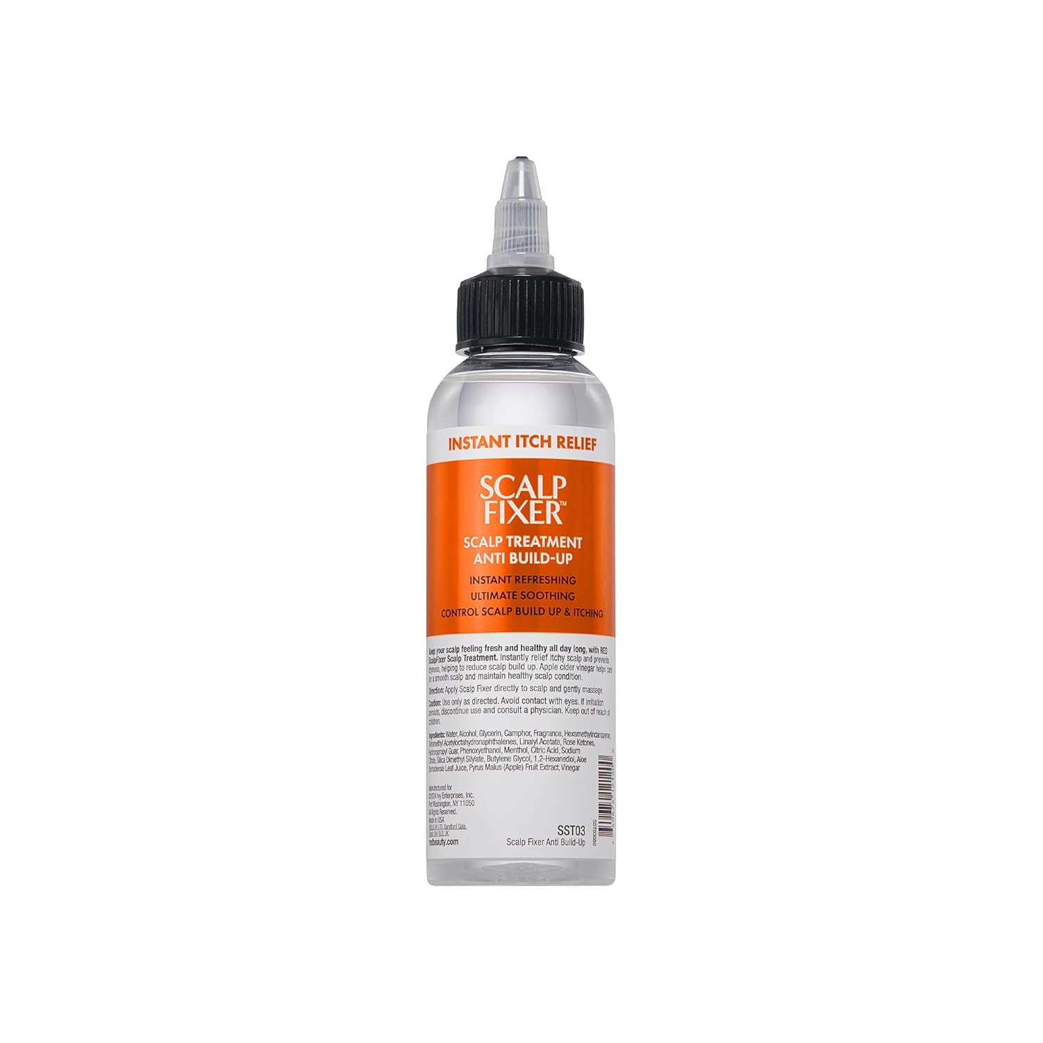Red By Kiss Scalp Fixer Dry & Itchy Scalp Treatment Instant Cooling Sooth, Hydration & Buildup Control, Detoxify & Balance Healthy Hair (4 Fl.Oz, Apple Cider Vinegar, Anti Build-Up)