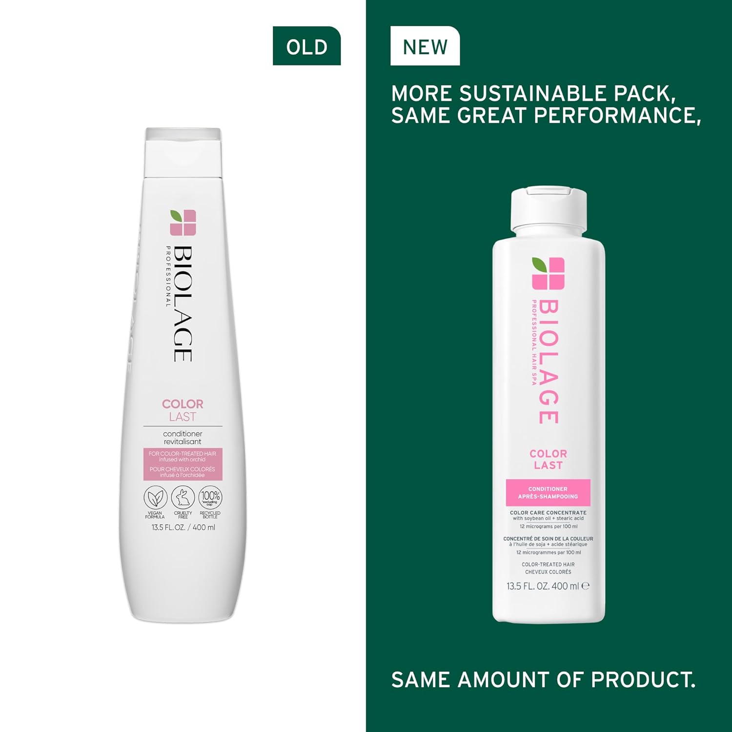 Biolage Color Last Shampoo & Conditioner Bundle | Helps Protect Hair & Maintain Vibrant Color | For Color-Treated Hair | Paraben & Silicone-Free | Vegan