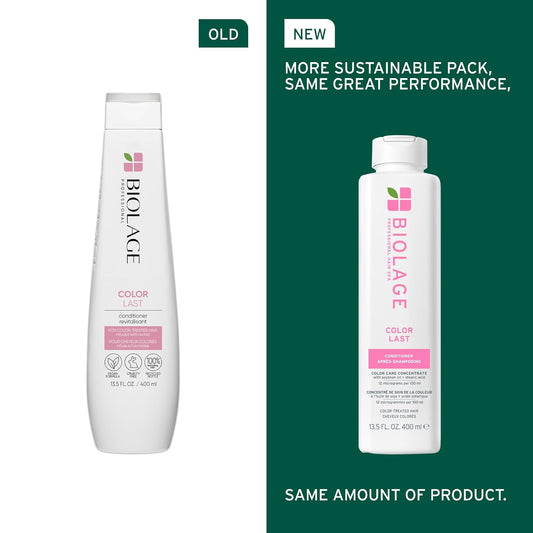 Biolage Color Last Shampoo & Conditioner Bundle | Helps Protect Hair & Maintain Vibrant Color | For Color-Treated Hair | Paraben & Silicone-Free | Vegan