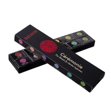 Ceremonie Tea Herbal Variety Pack - Kosher Set - Assorted Sampler With 12 Individually Wrapped Silky Mesh Herbal Bags - Single Serve Pouches