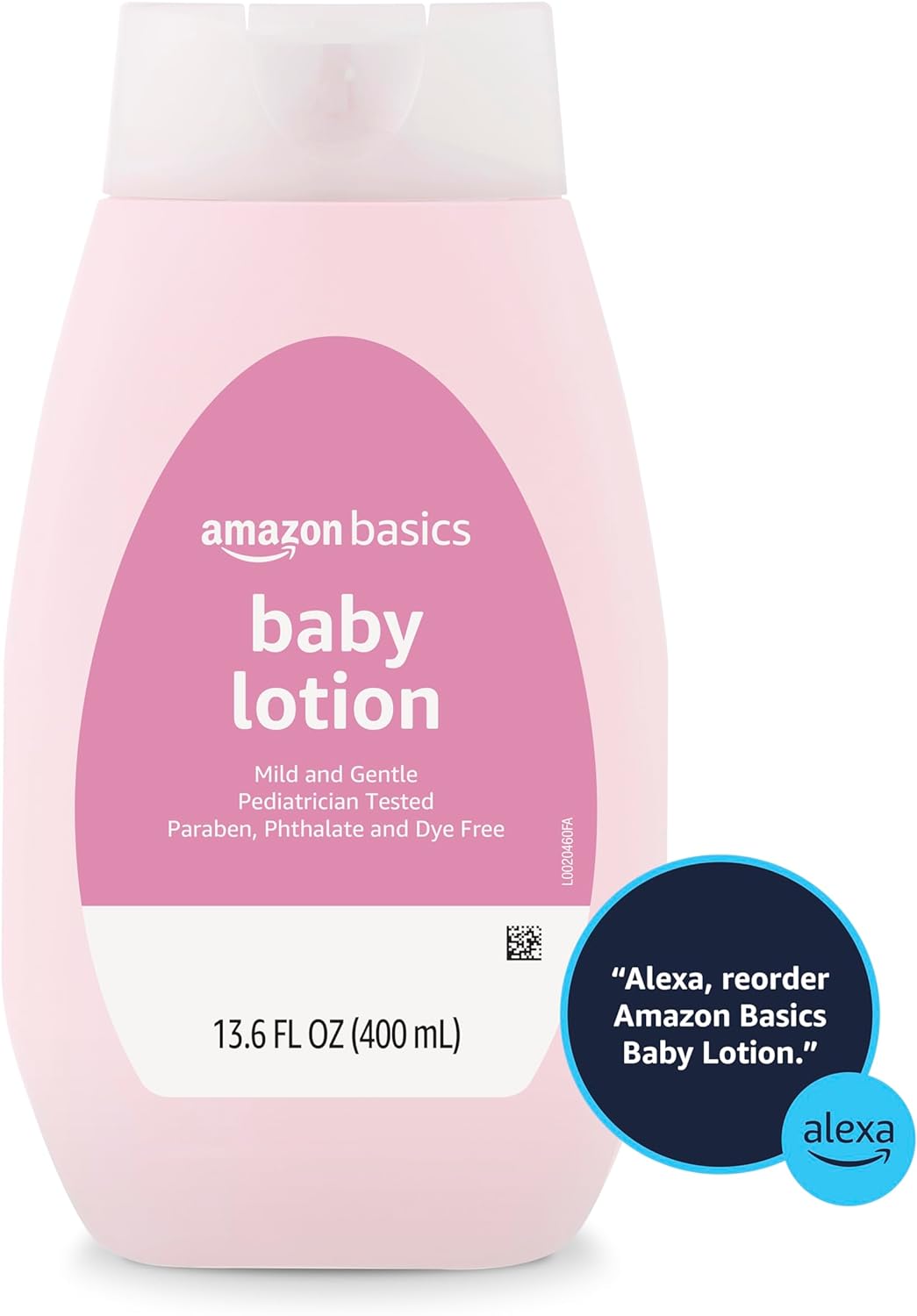 Amazon Basics Baby Lotion, Mild & Gentle, Lightly scented, 13.6 Fl Oz (Pack of 4) (Previously Solimo) : Baby