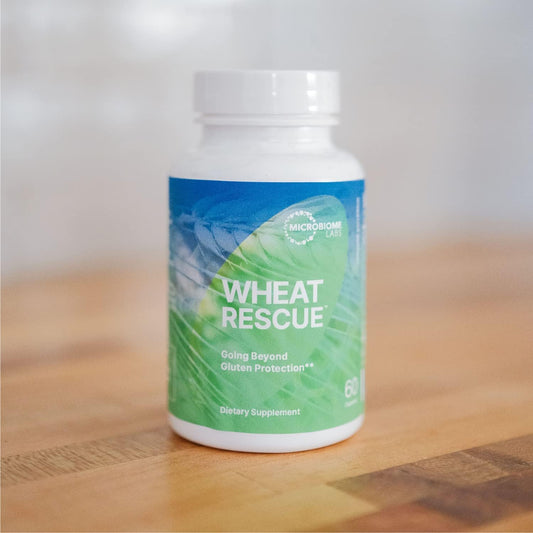 Microbiome Labs Wheatrescue - Supports Optimal Wheat & Gluten Digestion - Probiotic & Digestive Enzymes Blend With Betaine Hcl, Lipase To Support Gut Health & Digestive Health (60 Capsules)