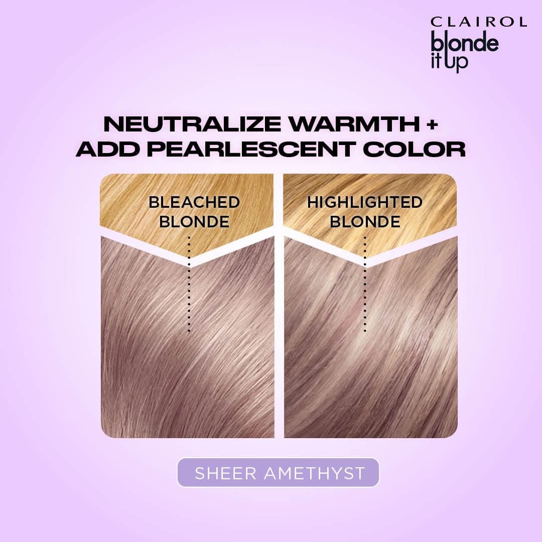 Clairol Blonde It Up Crystal Glow Toner Kit - Sheer Amethyst : Amazon.co.uk: Beauty
