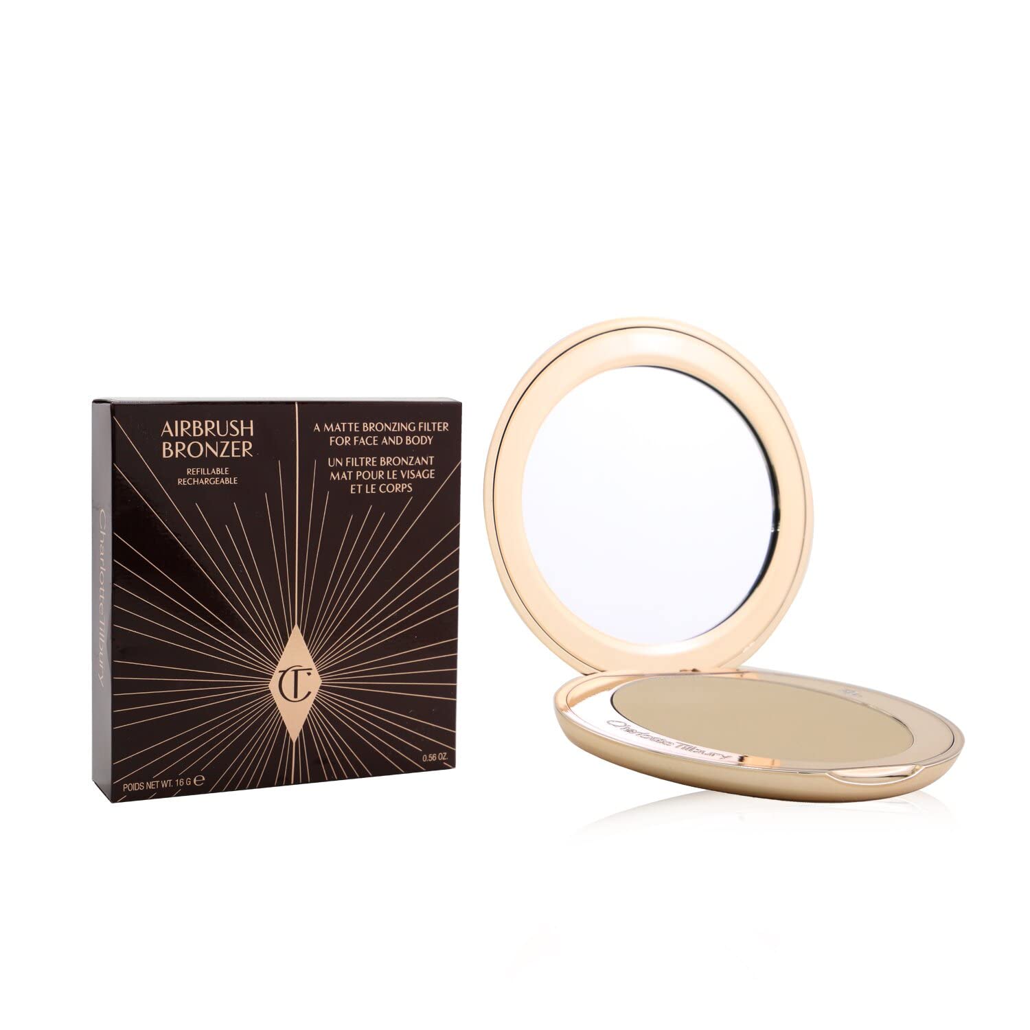 Charlotte Tilbury Airbrush Bronzer 01 Fair : Beauty & Personal Care