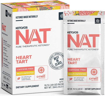 Prüvit Keto//Os Nat Heart Tart Keto Supplements – Caffeine Free - Exogenous Ketones - Bhb Salts Ketogenic Supplement For Workout Energy Boost For Men And Women (20 Count)