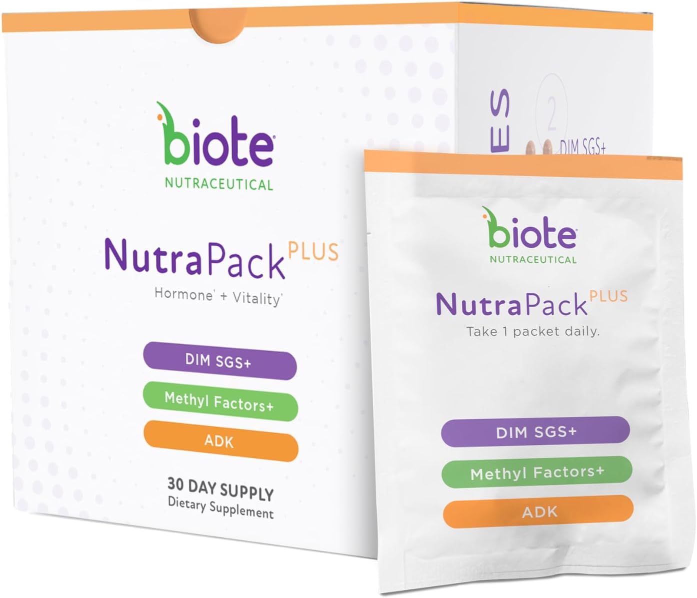 bioTE Nutraceuticals - NutraPackPlus - Hormone Balance + Vitality Support (Daily Packets 30-Day)