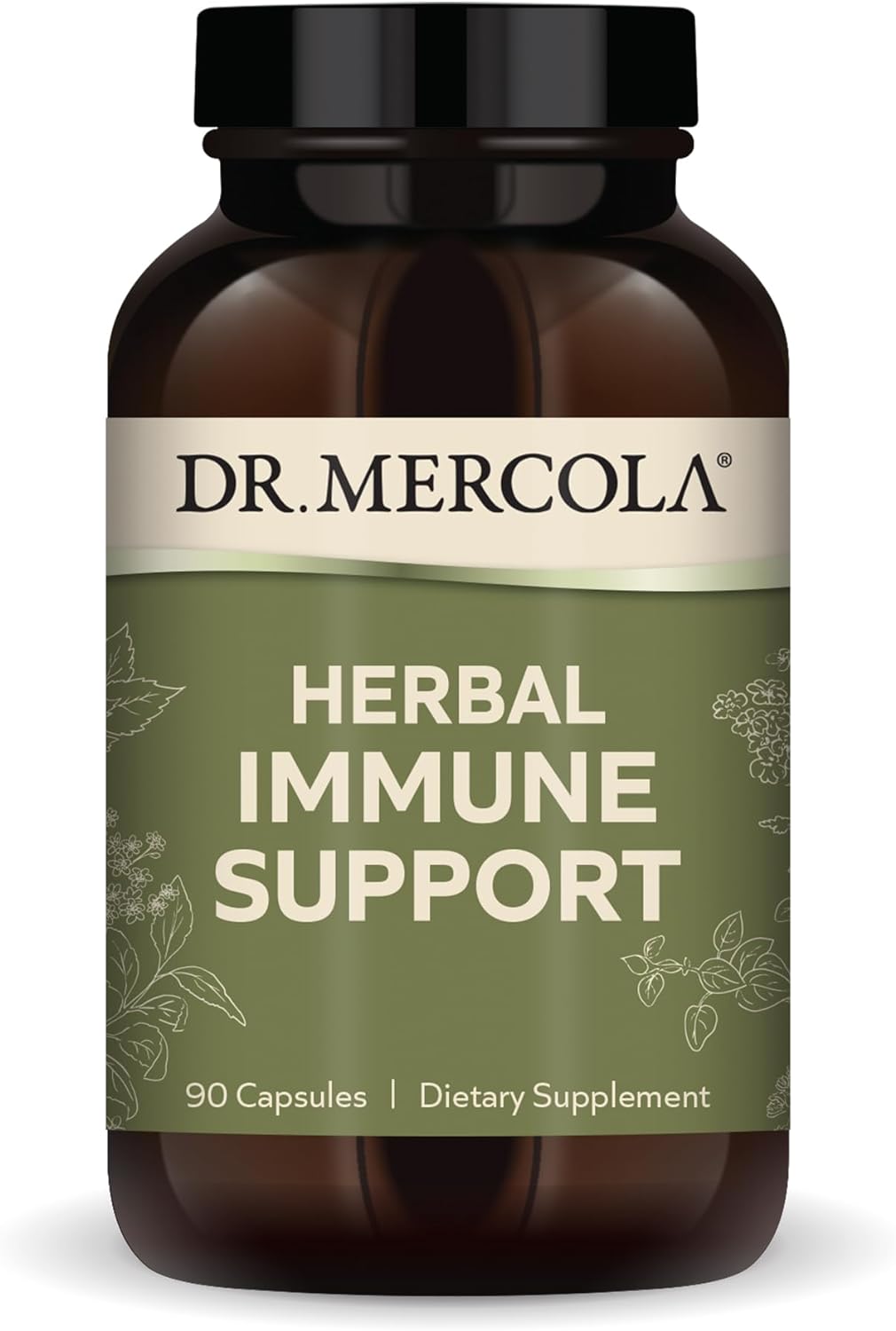 Dr. Mercola Herbal Immune Support, 30 Servings (90 Capsules), Dietary Supplement, Supports Immune Heath and Detoxification Processes, Non-GMO