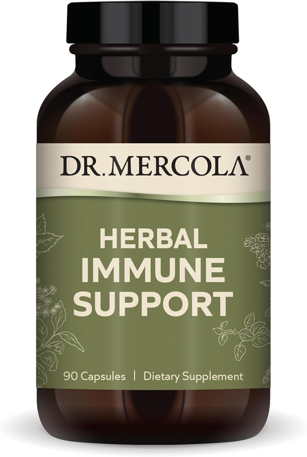 Dr. Mercola Herbal Immune Support, 30 Servings (90 Capsules), Dietary Supplement, Supports Immune Heath And Detoxification Processes, Non-Gmo