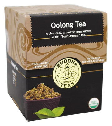 Buddha Teas Organic Oolong Tea Tea - Ou Kosher, Usda Organic, Ccof Organic, 18 Bleach-Free Tea Bag