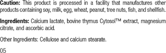 Standard Process Vf Thymex For Pets - Cat & Dog Immune System Support Supplement - Thymus Supplement To Aid Canine & Feline Immune Health - Supplement With Vitamin C - 90 Tablets