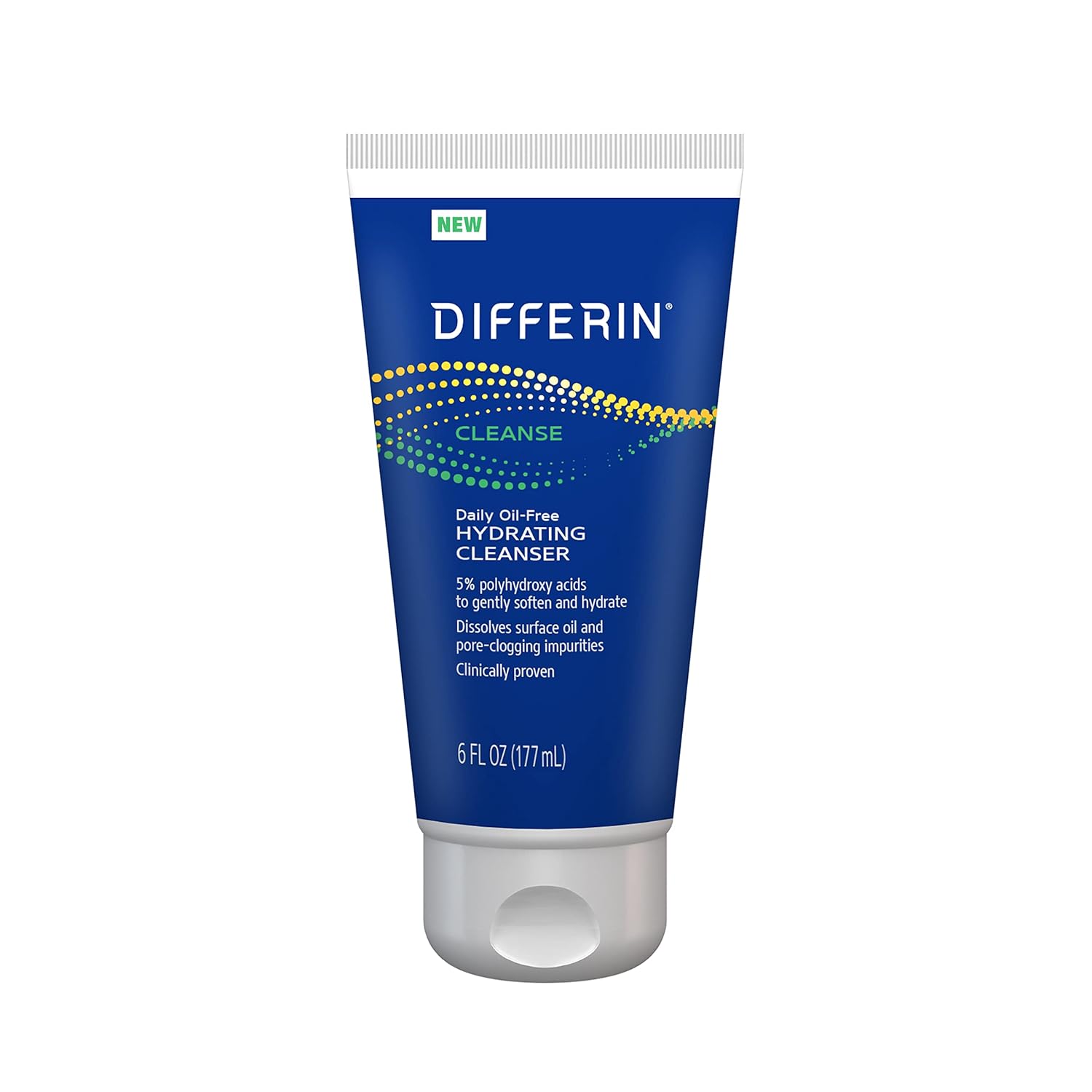 Differin Facial Cleanser, Daily Oil Free Hydrating Face Wash By The Makers Of Differin Gel, Gentle Skin Care For Acne Prone Skin, Phas, 6 Oz