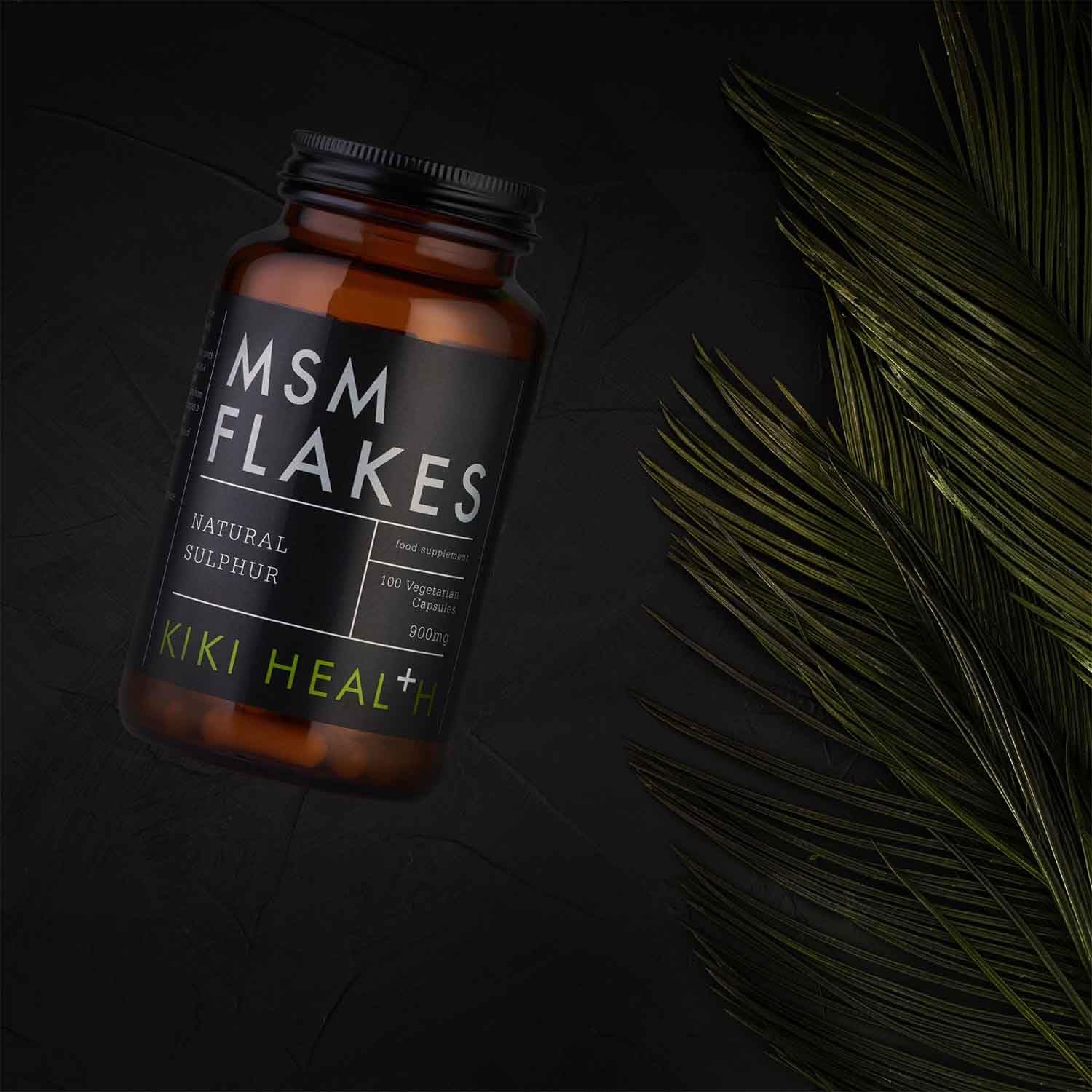 KIKI Health Natural MSM Flakes Minerals Capsules - Pure Natural Sulphur for Joints, Skin, Hair & Nails - Gluten-Free & Allergen-Free MSM Supplements - No Additives Easy Formulation - 100 Count : Amazon.co.uk: Health & Personal Care