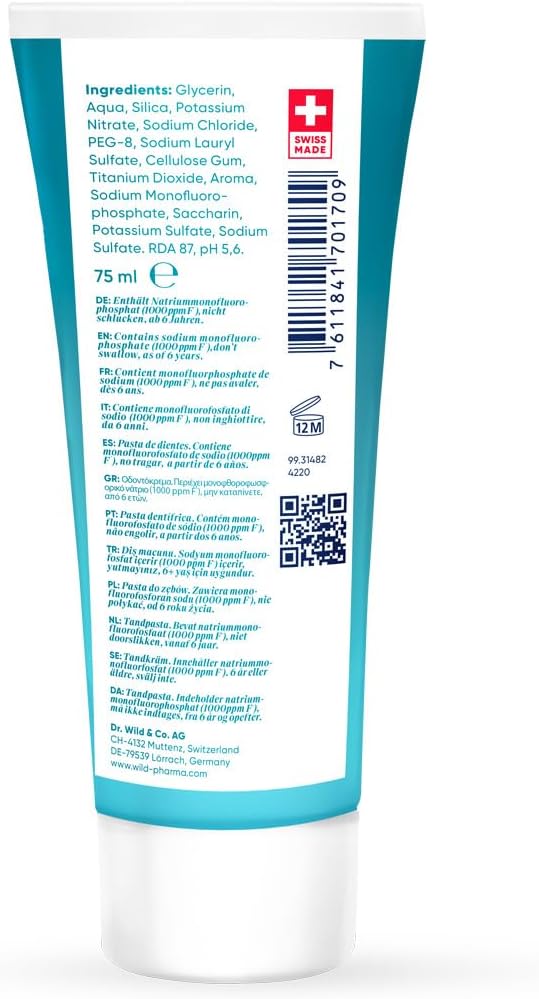 Emoform Sensitive Toothpaste, in case of Sensitive Gums, Contains Mineral Salts, with Fluoride, Prevents Tooth Decay : Amazon.co.uk: Health & Personal Care
