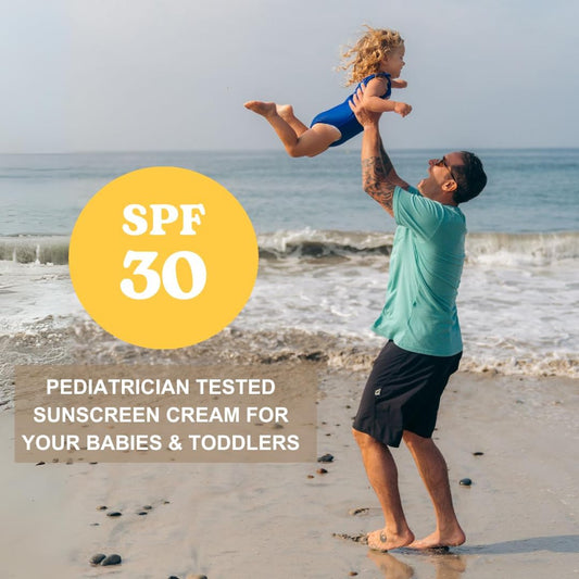 Badger Baby Sunscreen Cream Spf30 | Broad Spectrum & Water Resistant | Protects From Uv Rays (87Ml)