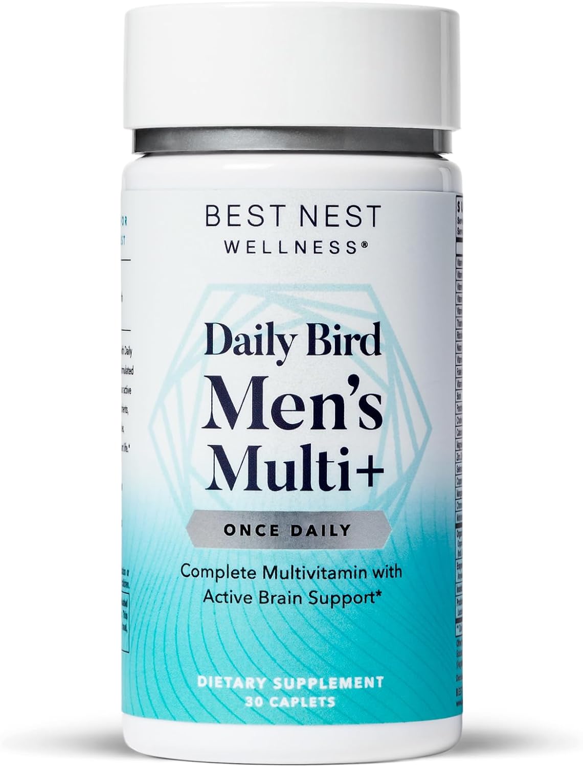 Best Nest Daily Bird Men'S Multivitamin With Probiotics, Methylfolate, B12, With Whole Food Organic Blend, Once Daily Multivitamin Supplement, 30 Ct