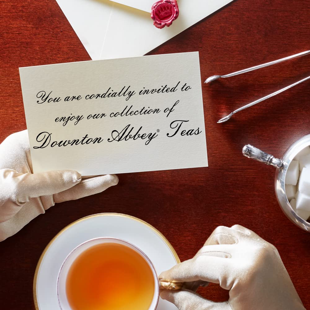 The Republic Of Tea Downton Abbey Premium English Rose Tea, 36 Tea Bags, Rose Hibiscus, Caffeine Free