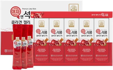 Korean Beauty Baekje Geumsan Women'S Pomegranate Collagen Jelly Stick 5.1Oz / 30 Count (5 Pack)