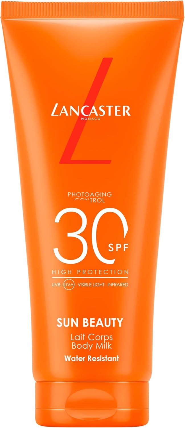 Lancaster Sun Beauty Body Milk Spf30 100Ml, Photoaging Control, Broad Spectrum Sun Protection, Lightweight Texture & Non-Greasy, Water Resistant Formula, Suitable For All Skin Types, Vegan