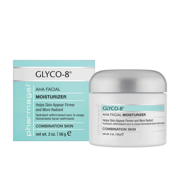 Pharmagel Glyco-8 Facial Firming Moisturizer For Combination Skin | Deeply Hydrating Daily Facial Moisturizer For Fine Lines And Wrinkles - 2 Oz