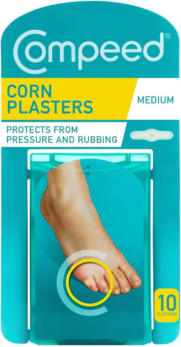 Compeed Corn Moisturising Plaster Pack Of 6, Medium Sized - Hydrocolloid Gel - Heal Fast