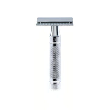 Edwin Jagger Des89Kn Short Handled Classic Double Edge Manual Eco-Friendly And Reusable Safety Razor For Men And Women For Shaving Cream Or Soap Fits All De Razor Blades (Knurled)