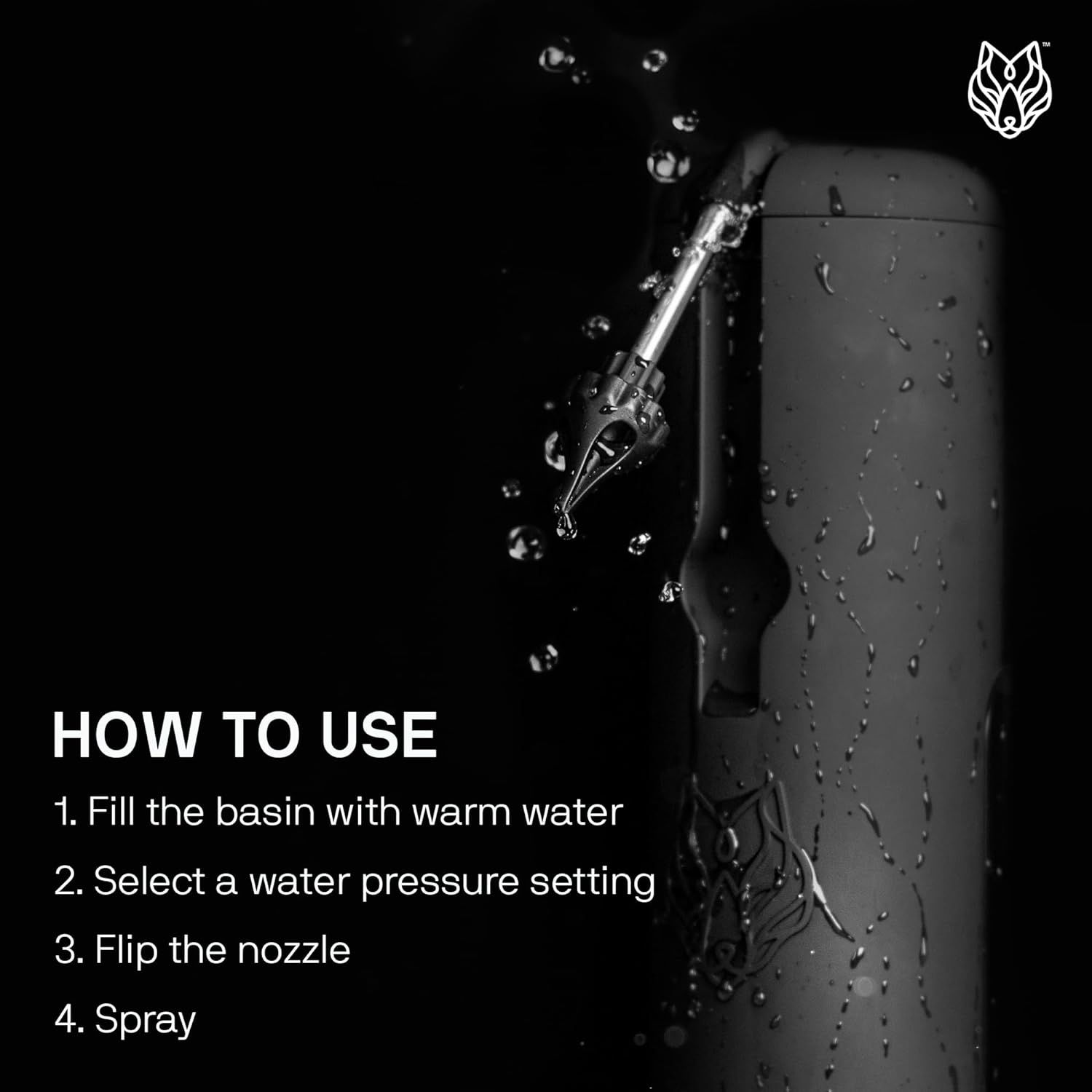 Wush Pro by Black Wolf - The Original Deluxe Water Powered Ear Cleaner with 6 Reusable Replacement Tips by Black Wolf - Safe & Effective for Ear Wax Buildup - Electric Ear Wax Removal Kit : Health & Household