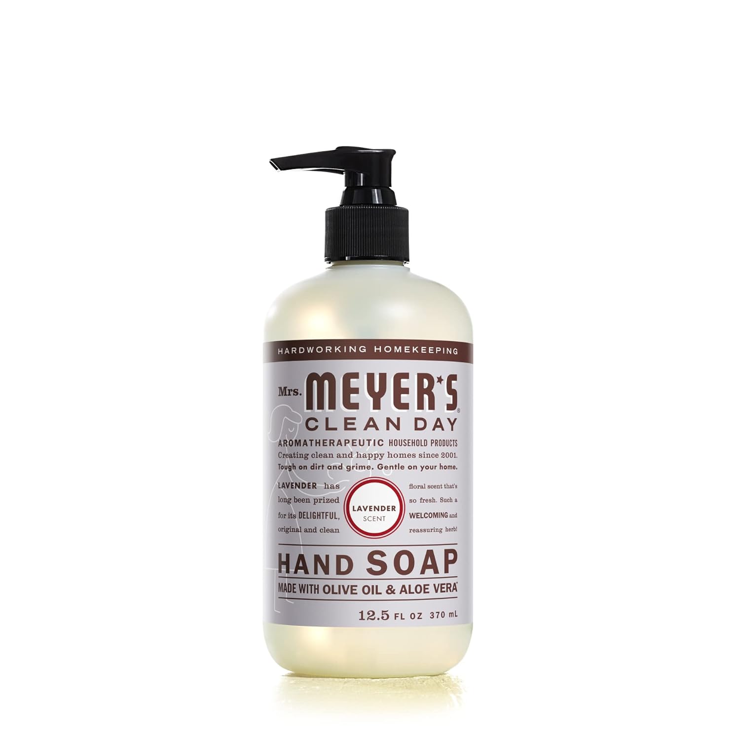 Mrs. Meyer'S Clean Day Hand Soap, Made With Essential Oils, Biodegradable Formula, Lavender, 12.5 Fl. Oz