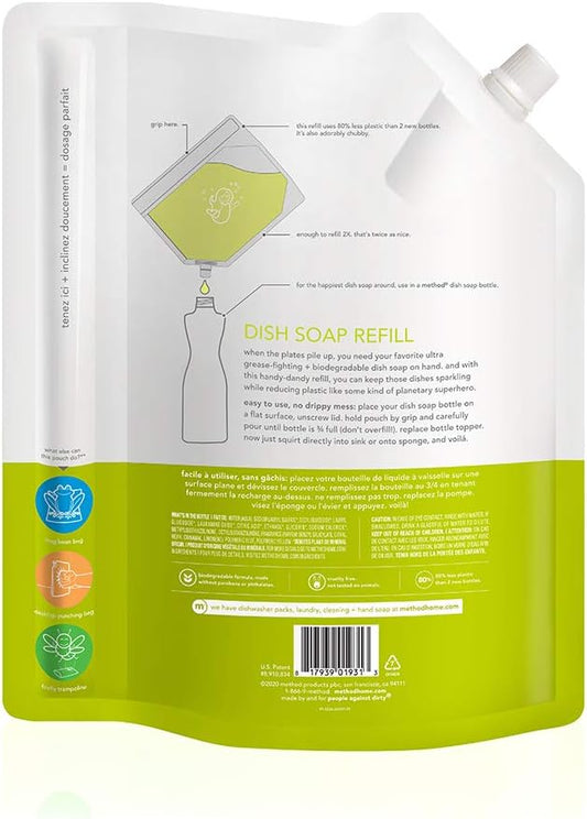 Method Dish Soap Refill, Lime + Sea Salt, 36
