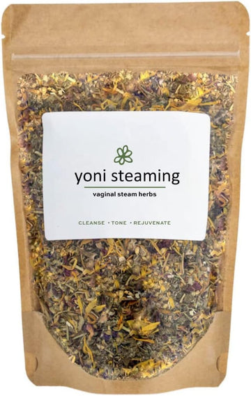 Yoni Steaming Herbs (5 Steams) | Cleansing + Gentle Formula | Formulated by Trained Herbalist | USDA Organic Vaginal Steam, V-Steam, Yoni Steaming Herbs | V Steam Kit