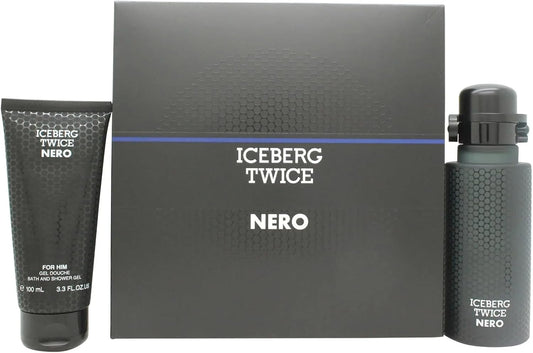 Iceberg Twice Nero Homme Gift Set: Eau De Toilette Spray 125Ml & Shower Gel 100Ml