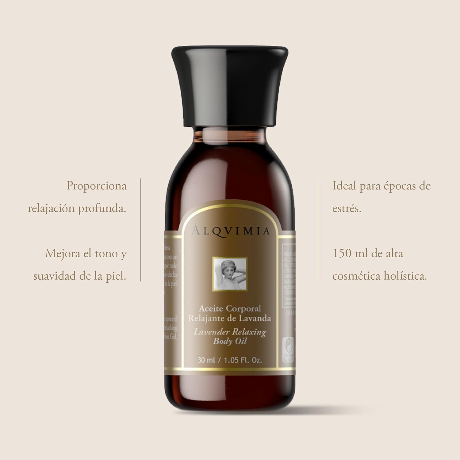 Alqvimia Lavender Relaxing Body Oil, 150 ml