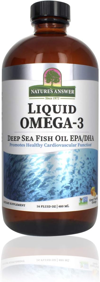 Nature's Answer Liquid Omega-3 | Deep Sea Fish Oil with EPA/DHA Dietar